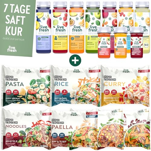 LiveFresh 7 Tage Saftkur + Bowl Bundle