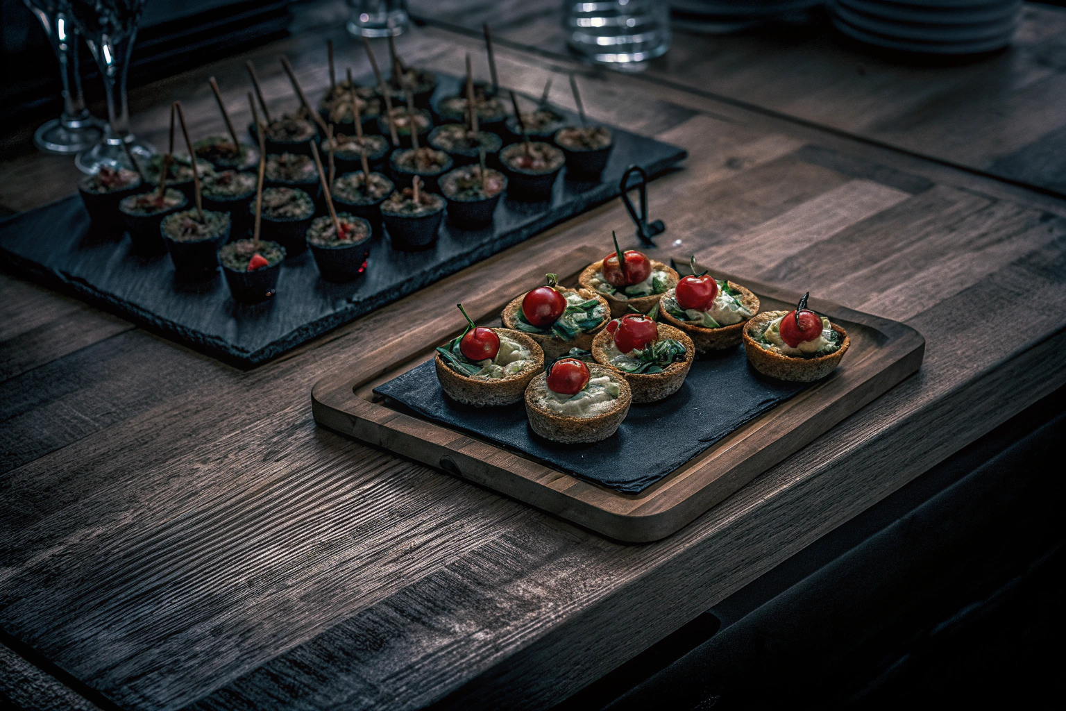 Fingerfood auf Spießen