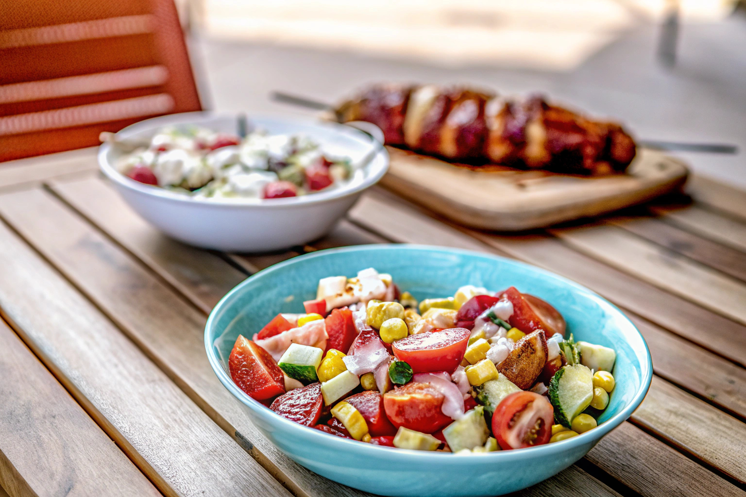 Beilagen für gegrilltes Fleisch