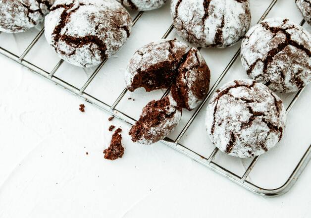 Schokoladenplätzchen - Crinkle Cookies Rezept