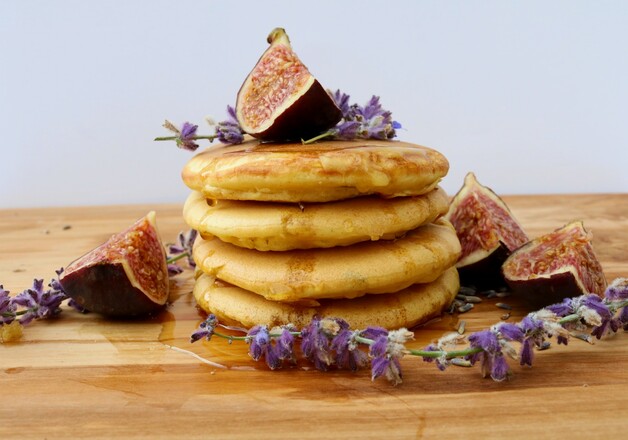 Lavendel Pancake mit Feigen 